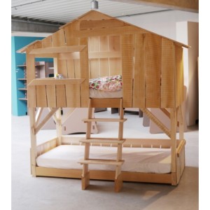 lit cabane pour les enfants